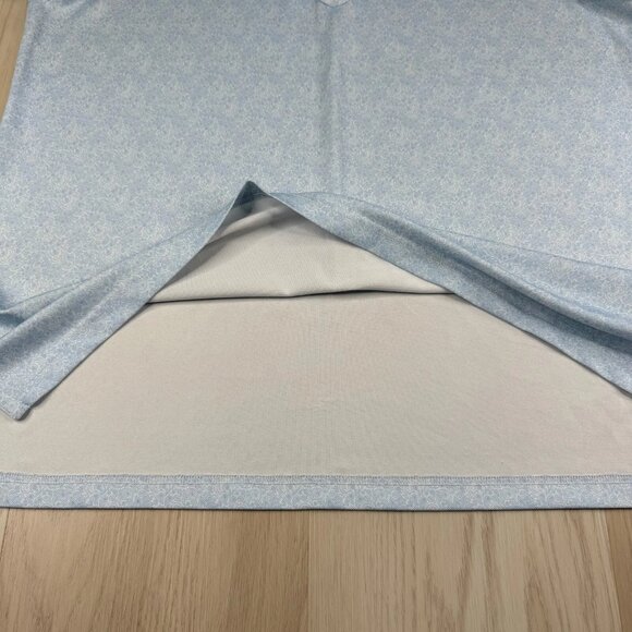 Stitch Mens Light Blue Short Sleeve Paisley Print Summer Polo Shirt Size XL - Picture 4 of 10